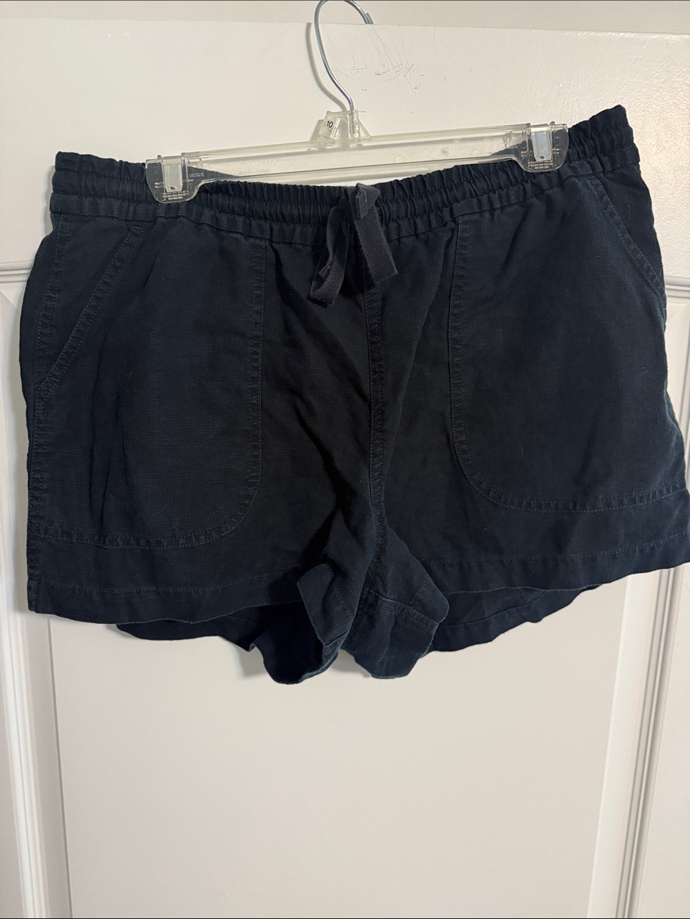 J. Crew Black Elastic Waist Athletic Shorts with Pockets